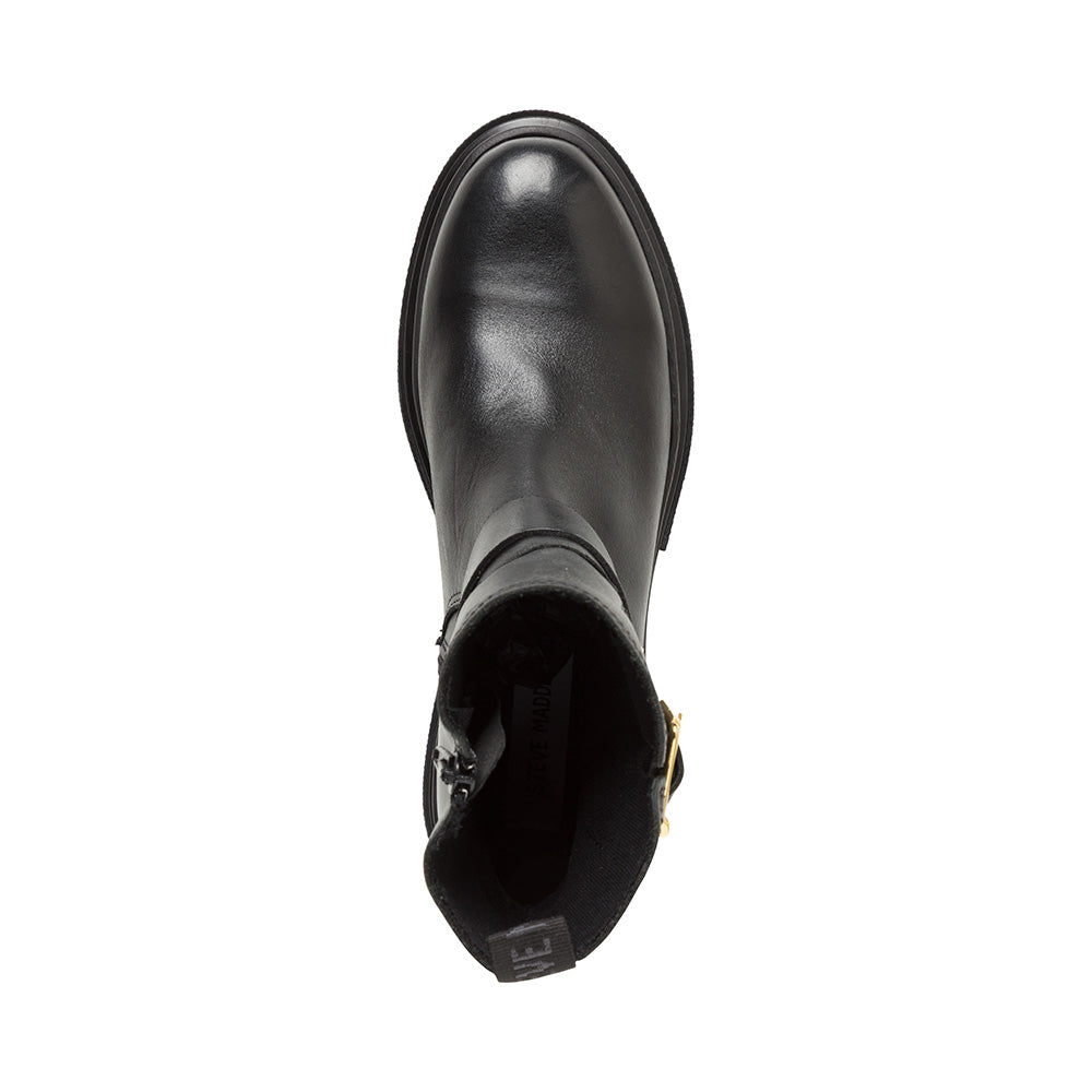 Rings Bootie BLACK LEATHER