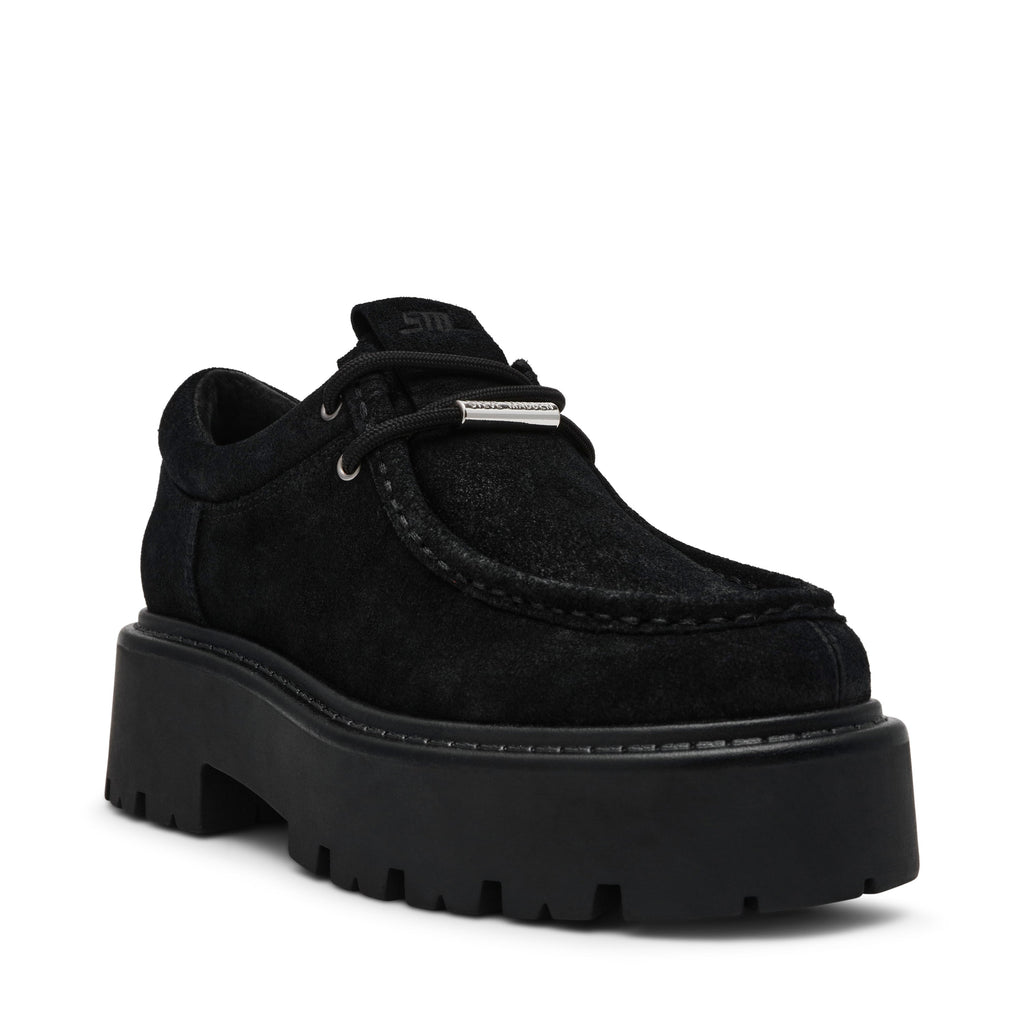 Offsetter Flat Shoe BLACK SUED