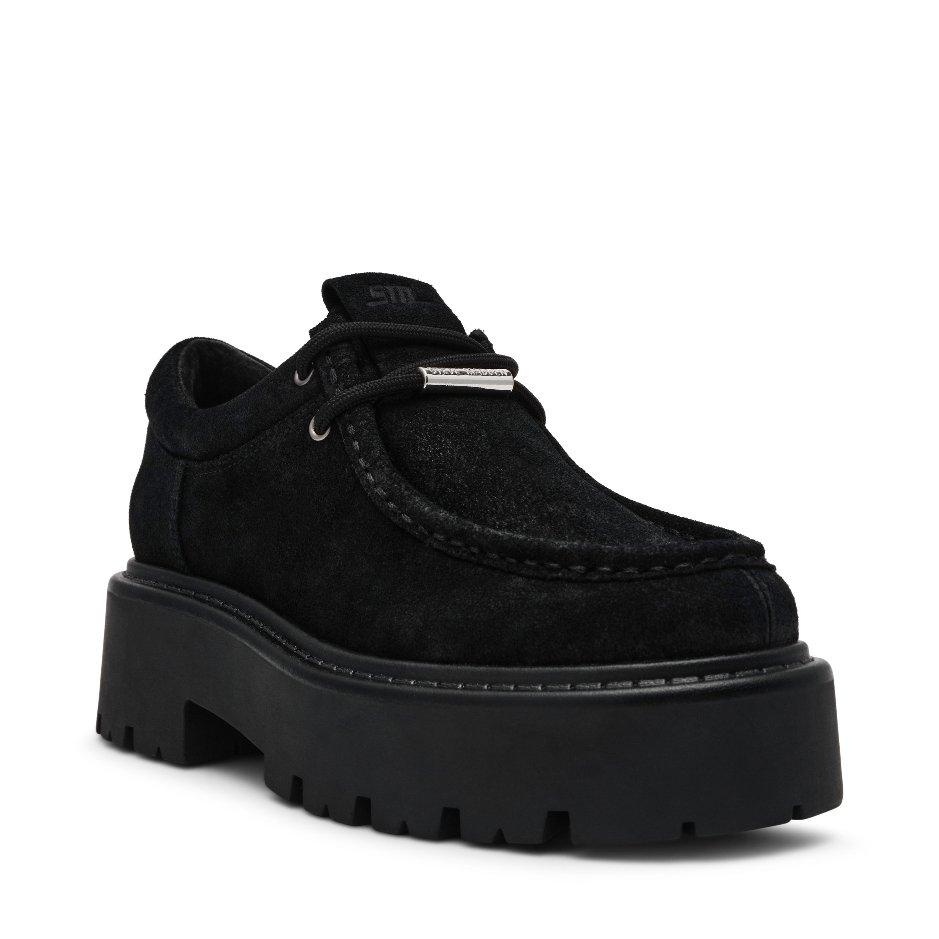 Offsetter Flat Shoe BLACK SUED