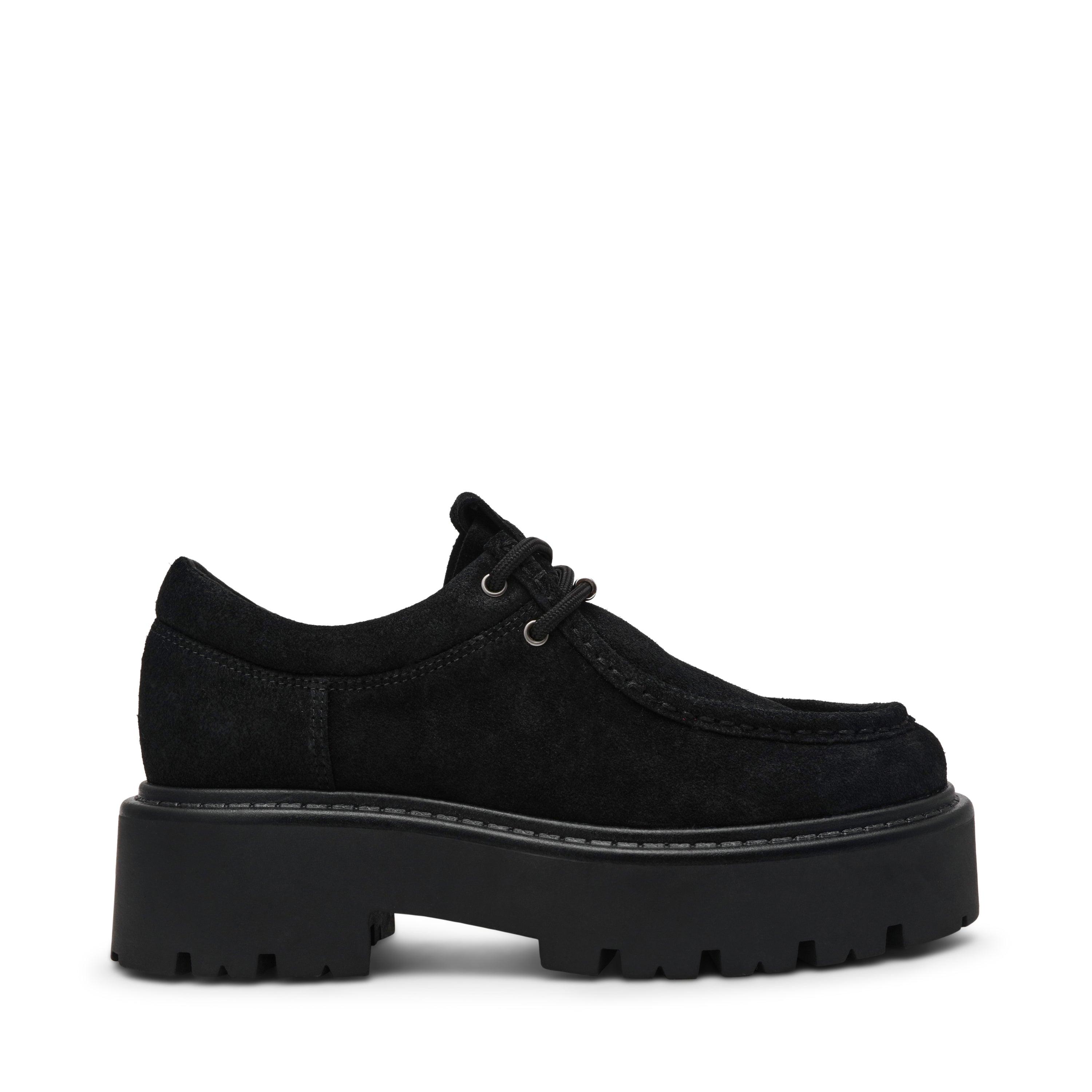 Offsetter Flat Shoe BLACK SUED